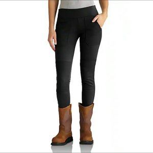WOMEN'S CARHARTT FORCE® MIDWEIGHT POCKET LEGGINGS BLACK XS